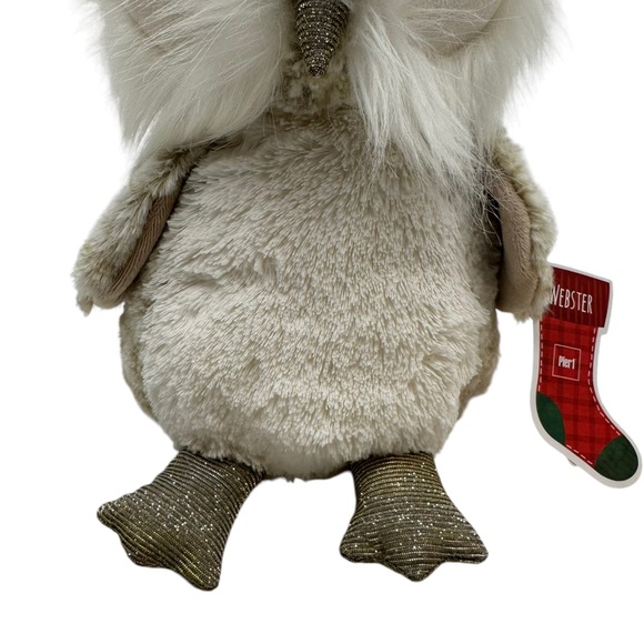 Pier 1 Imports | Webster Owl Plush Stuffed Animal With Embroidered Eyes - Picture 3 of 11